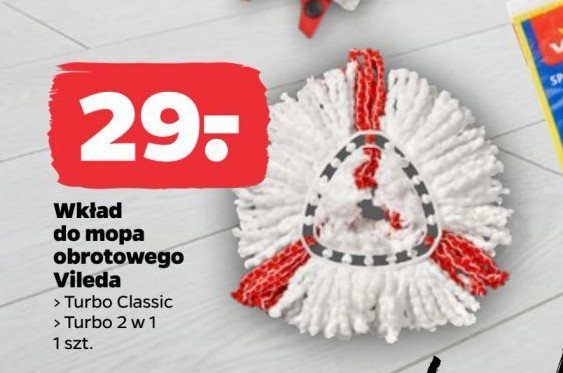 Wkład do mopa turbo 2w1 Vileda promocja w Netto