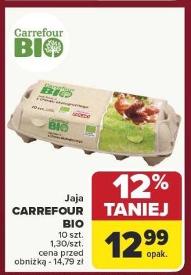 Jaja CARREFOUR BIO promocja w Carrefour