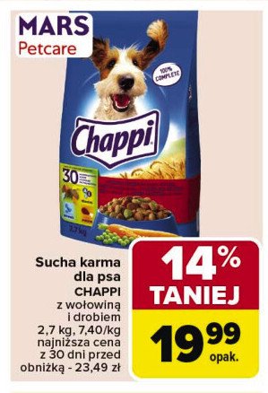 Karma dla psa wołowina + drób Chappi promocja w Carrefour Market