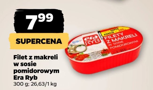 Filety z makreli w sosie pomidorowym Era ryb promocja