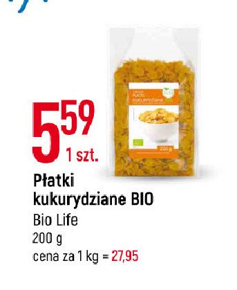P艂atki kukurydziane bio Biolife promocja
