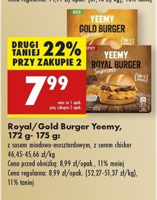 Burger z sosem chicker Yeemy promocja