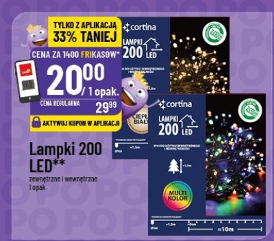 Lampki 200 LED Cortina promocja w POLOmarket