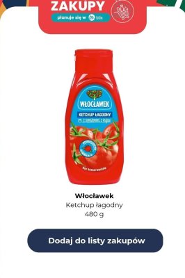 Ketchup łagodny promocja w Biedronka