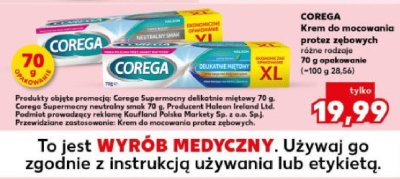 Krem do mocowania protez zębowych  promocja w Kaufland