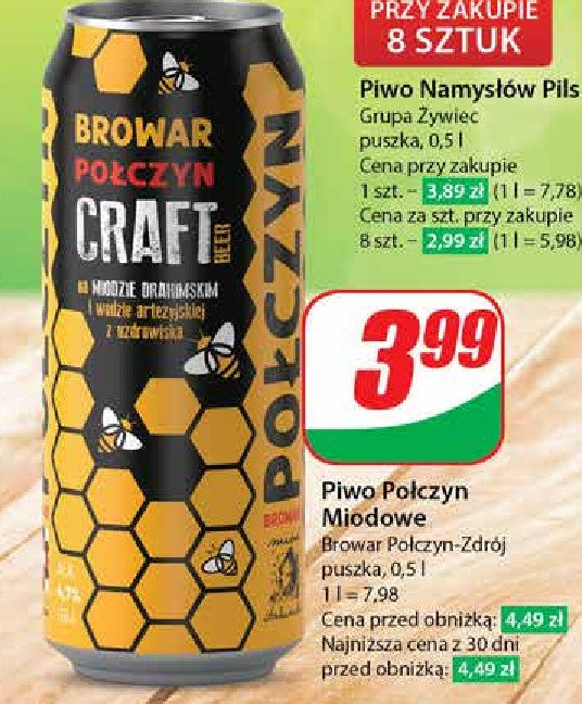 Piwo Połczyn craft promocja w Dino