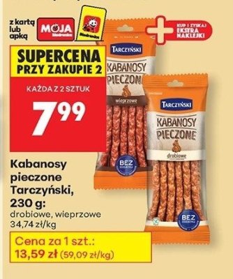 Kabanosy pieczone wieprzowe promocja w Biedronka