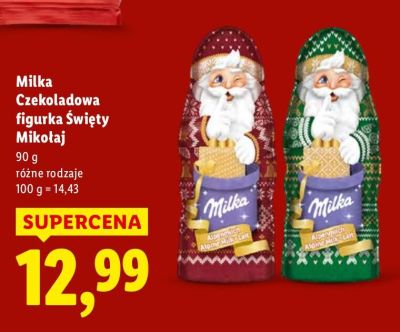 Czekoladowa figurka Święty Mikołaj, różne rodzaje promocja w Lidl