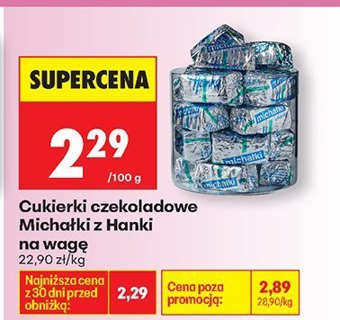 Cukierki czekoladowe Michałki z Hanki promocja w Biedronka