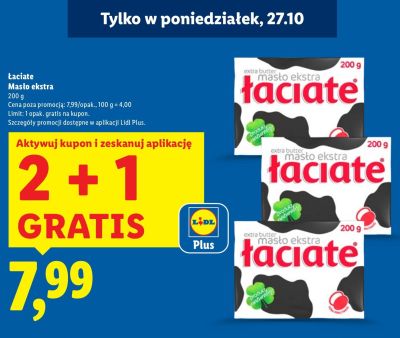 Mas艂o ekstra 艁aciate promocja w Lidl