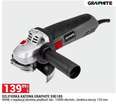 SZLIFIERKA KĄTOWA GRAPHITE 59G185 promocja w Merkury Market