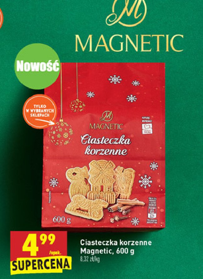 Ciasteczka korzenne Magnetic promocja