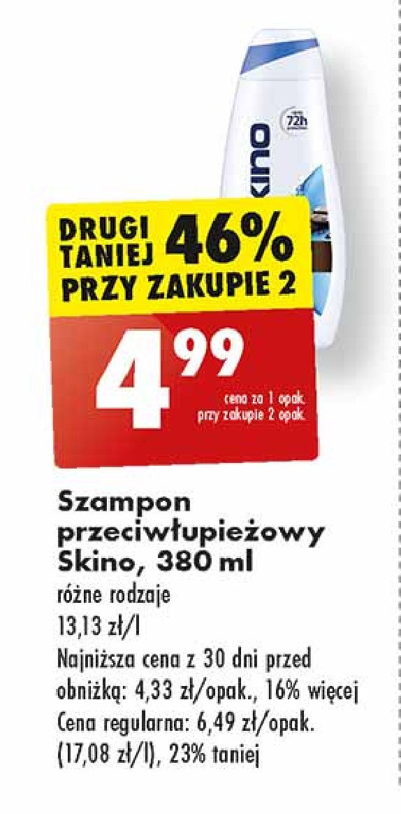 Szampon przeciwłupieżowy z kawą Skino promocja