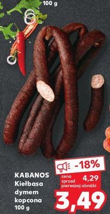 Kie艂basa kopcona dymem Kabanos promocja