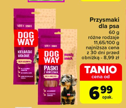 Kie艂baski wo艂owe DOG WAY promocja