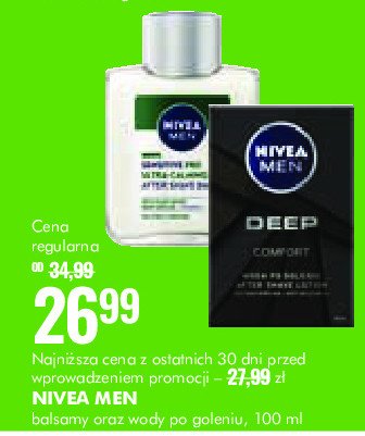 Balsam po goleniu z olejkiem konopnym NIVEA MEN SENSITIVE PRO promocja