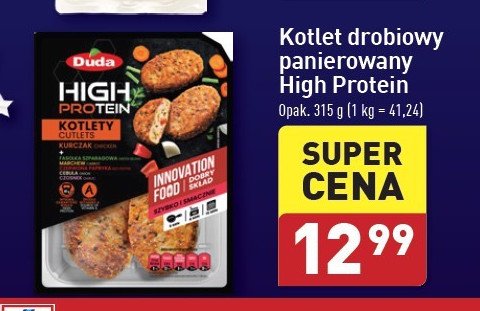 Kotlety z kurczaka Silesia duda high protein promocja w Aldi