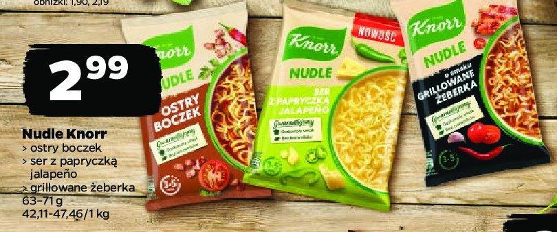Grillowane żeberka Knorr nudle promocja