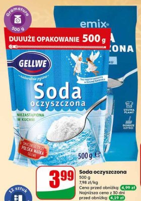 Soda oczyszczona Gellwe promocja w Dino