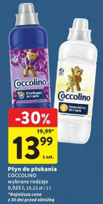 Płyn do płukania COCCOLINO wybrane rodzaje promocja w Intermarche