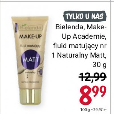 Fluid nr.1naturalny Bielenda make-up academie promocja