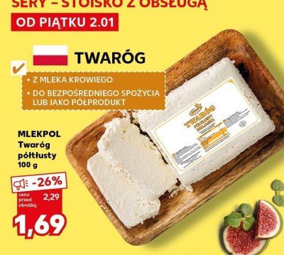 Twaróg półtłusty promocja w Kaufland