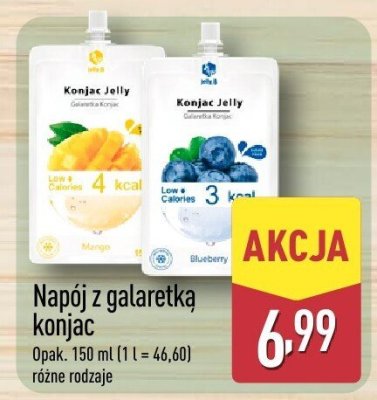 Napój z galaretką konjac promocja w Aldi