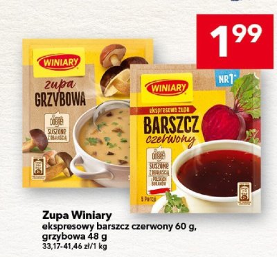 Zupa Winiary grzybowa 48g promocja w LEWIATAN