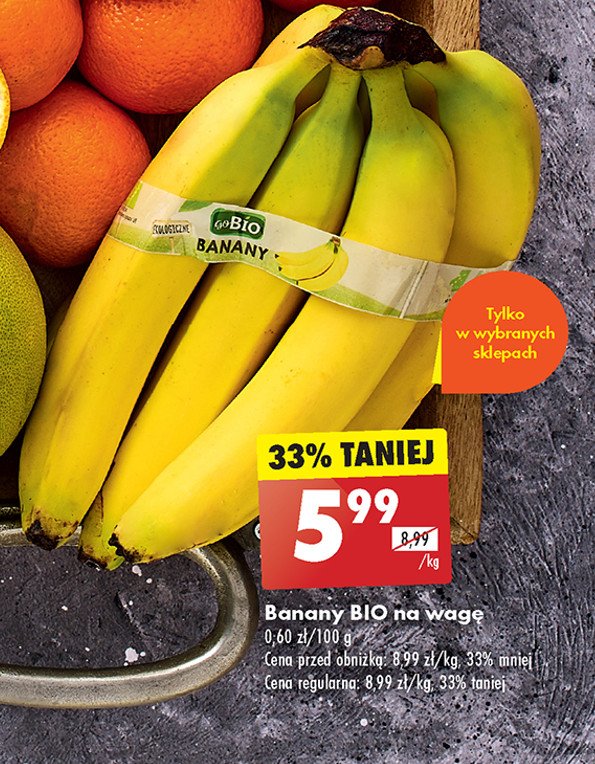 Banany bio promocja