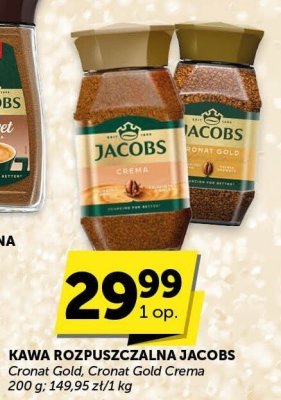 Kawa rozpuszczalna Jacobs Cronat Gold, Cronat Gold Crema promocja w Euro Sklep