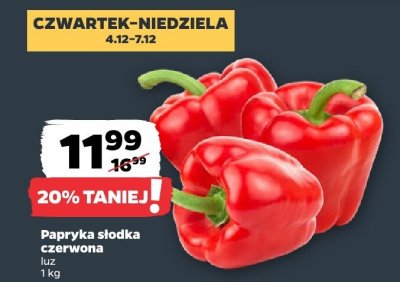 Papryka słodka czerwona promocja w Netto