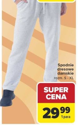 Spodnie dresowe damskie rozm. S - XL promocja w Carrefour