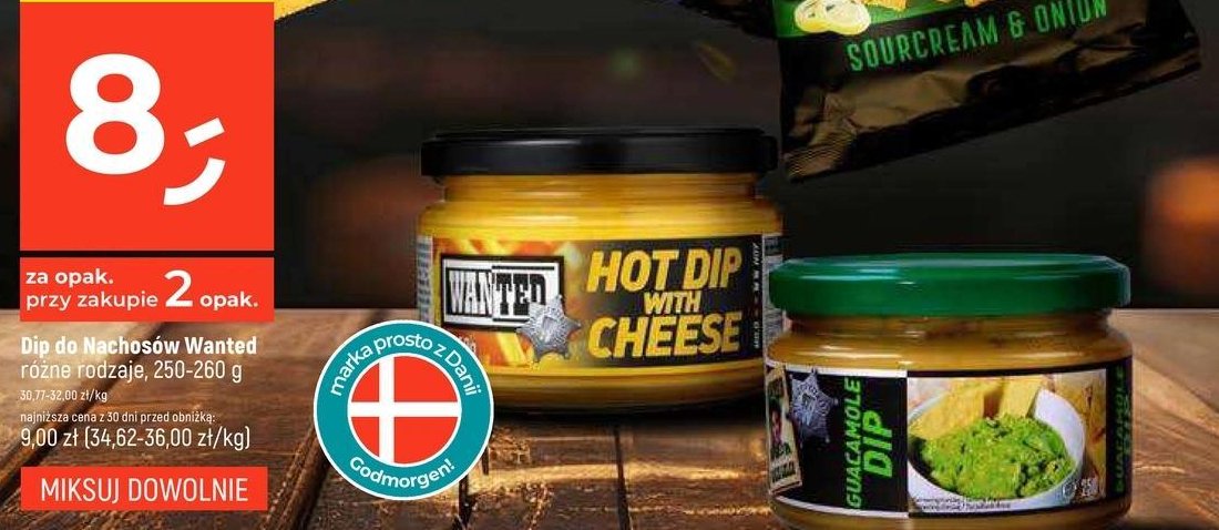 Sos hot dip with cheese WANTED promocja