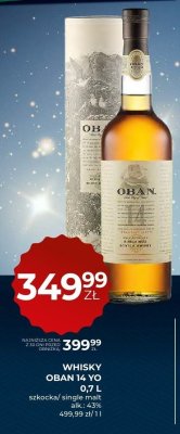 Whisky OBAN 14 YO 0.7 L szkocka single malt promocja w Duży Ben