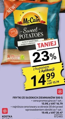 Frytki ze słodkich ziemniaków 500 g promocja w Selgros