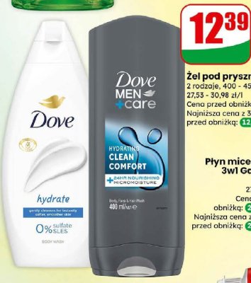 Żel pod prysznic hydrate 0% SLES promocja w Dino