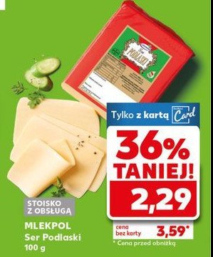 Ser podlaski Mlekpol promocja w Kaufland