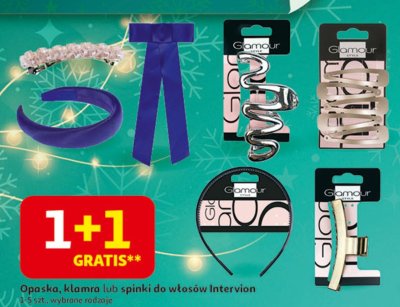 Opaska, klamra lub spinki do włosów Intervion 1 szt., wybrane rodzaje promocja w Auchan