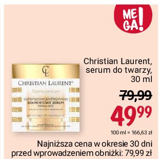 Superskoncentrowane diamentowe seru napinające pod oczy na czoło i okolice ust Christian laurent edition de luxe promocja