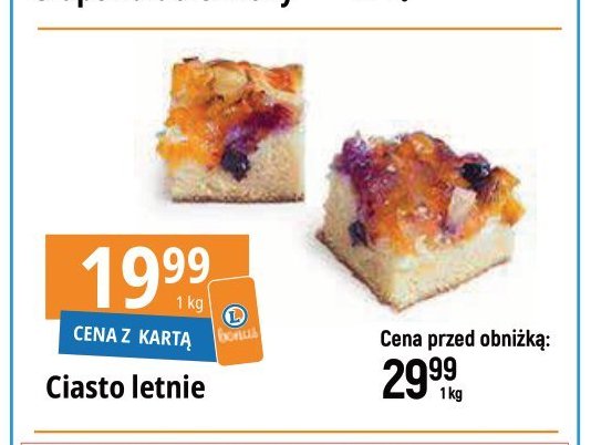 Ciasto owoce letnie Cukiernia e.leclerc promocja