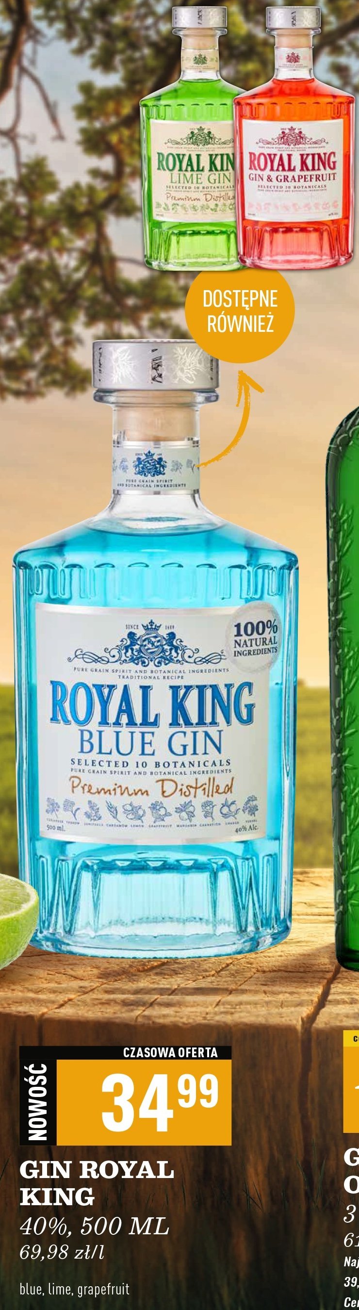 Gin Royal king lime promocja w Biedronka
