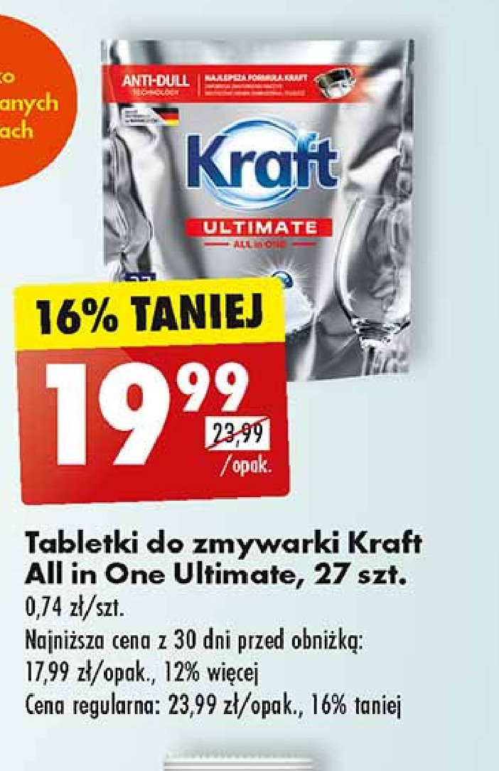 Kapsułki do zmywarek Kraft ultimate promocja