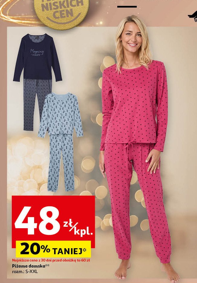 Piżama damska s-xxl promocja w Auchan