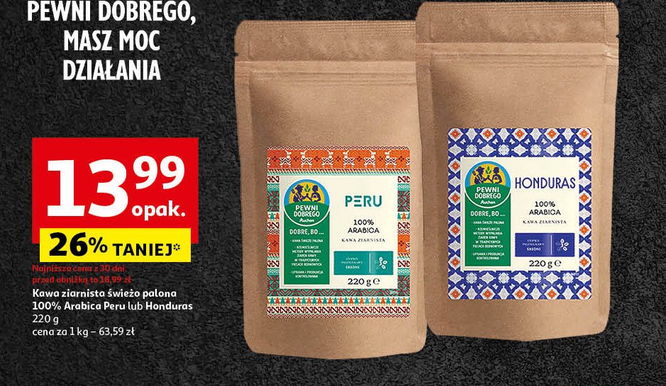 Kawa peru Auchan pewni dobrego promocja