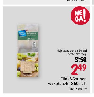 Wykałaczki drewniane Flink & sauber promocja