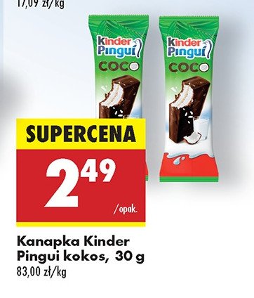 Baton kokosowy Kinder pingui promocja