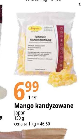 Mango kandyzowane Japar promocja