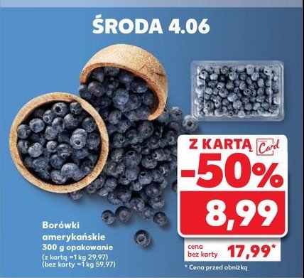 Borówki amerykańskie promocja w Kaufland