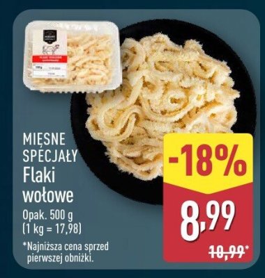 Flaki wo艂owe krojone promocja w Aldi