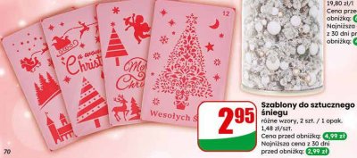 Szablony do sztucznego śniegu różne wzory promocja w Dino